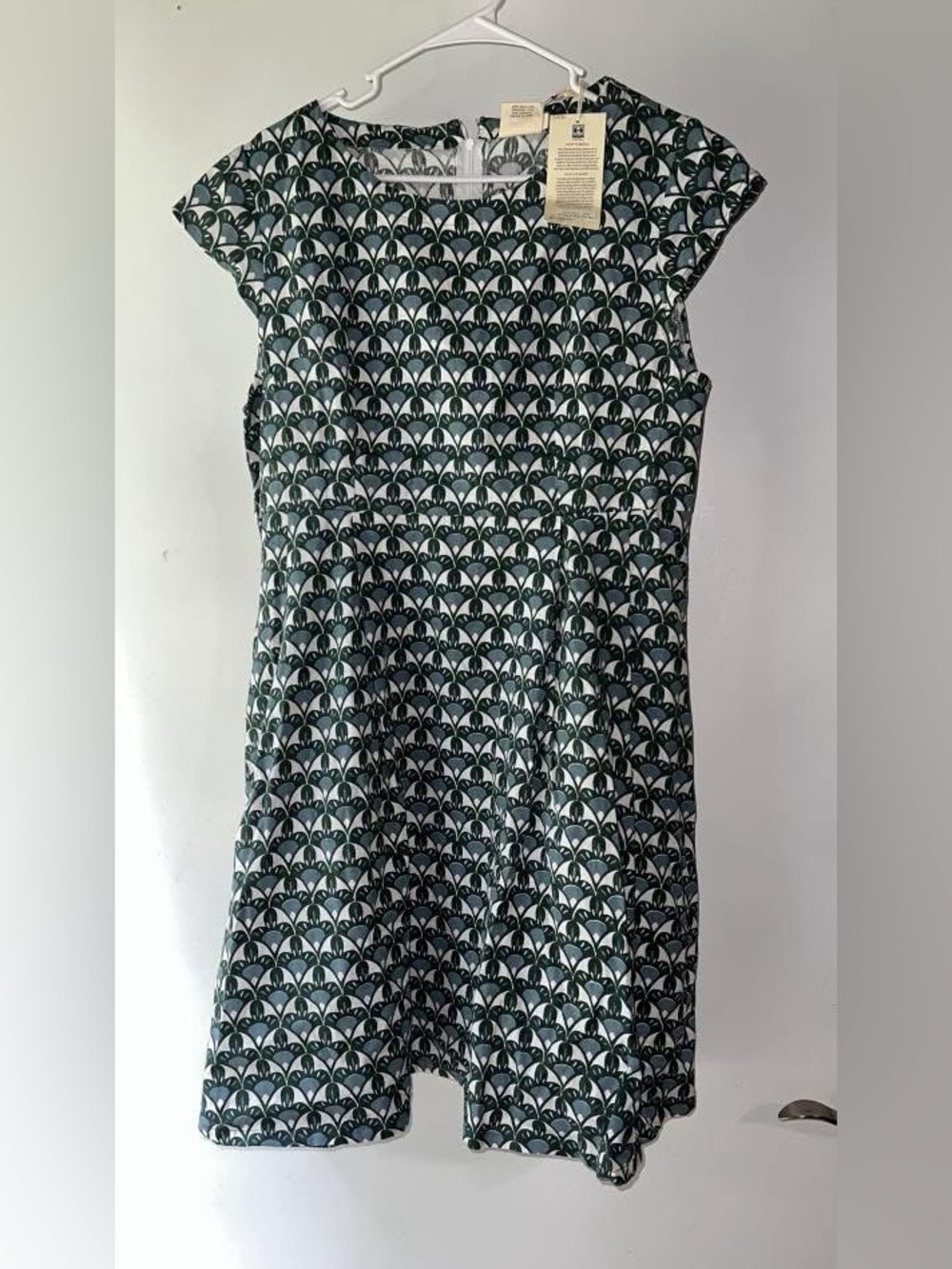 Mata Traders Teal Patterned Cap-Sleeve Midi Dress - Picture 2 of 2
